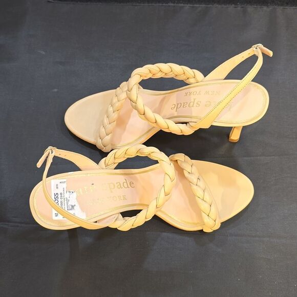 BRAND NEW KATE SPADE NEW YORK WOMENS SAFFRON LEATHER DRESSY SLINGBACK SANDAL - Picture 7 of 16